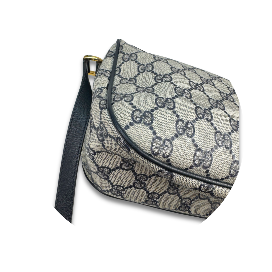 Gucci Navy Vintage Halfmoon Crossbody