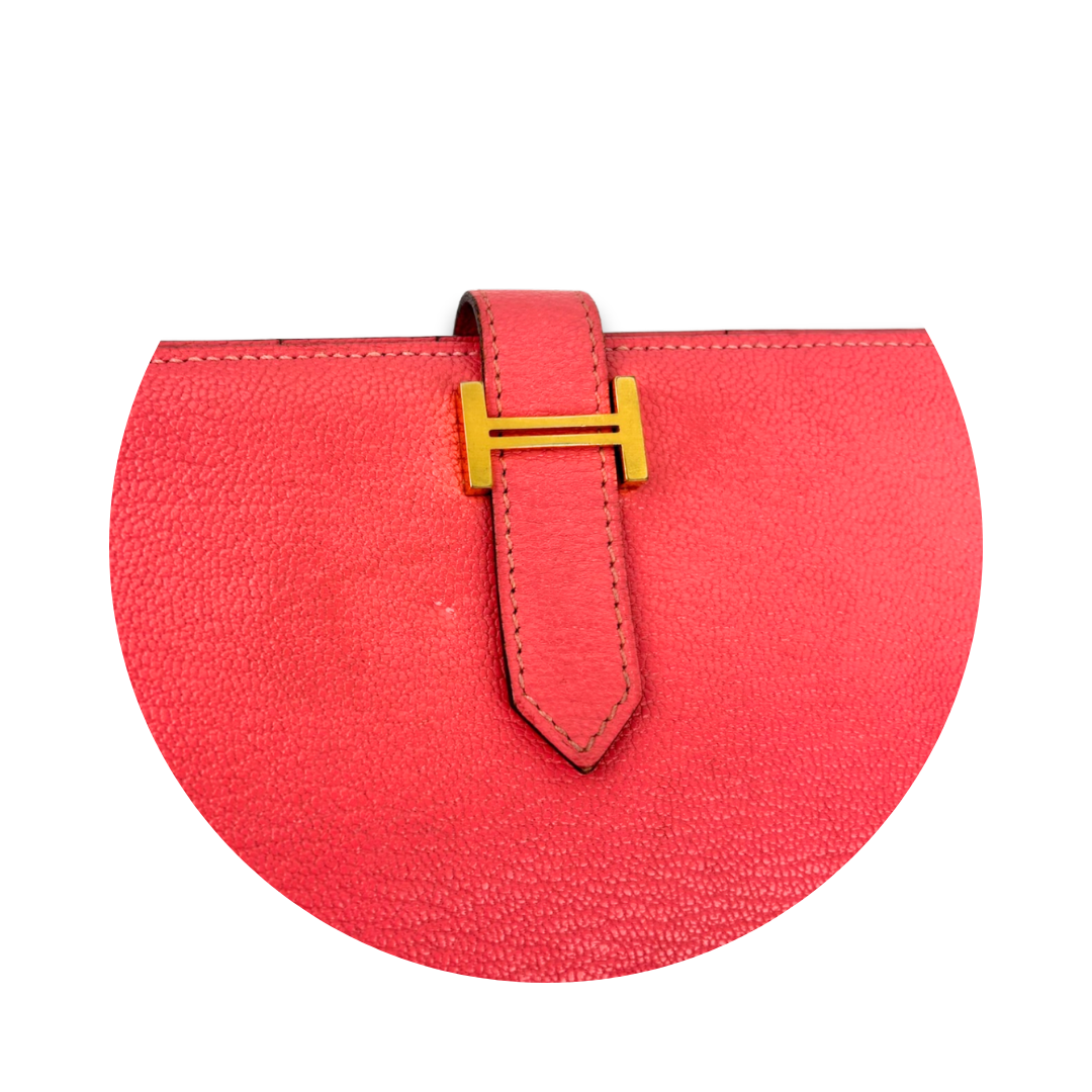 Hermès Pink Swift Bearn Wallet