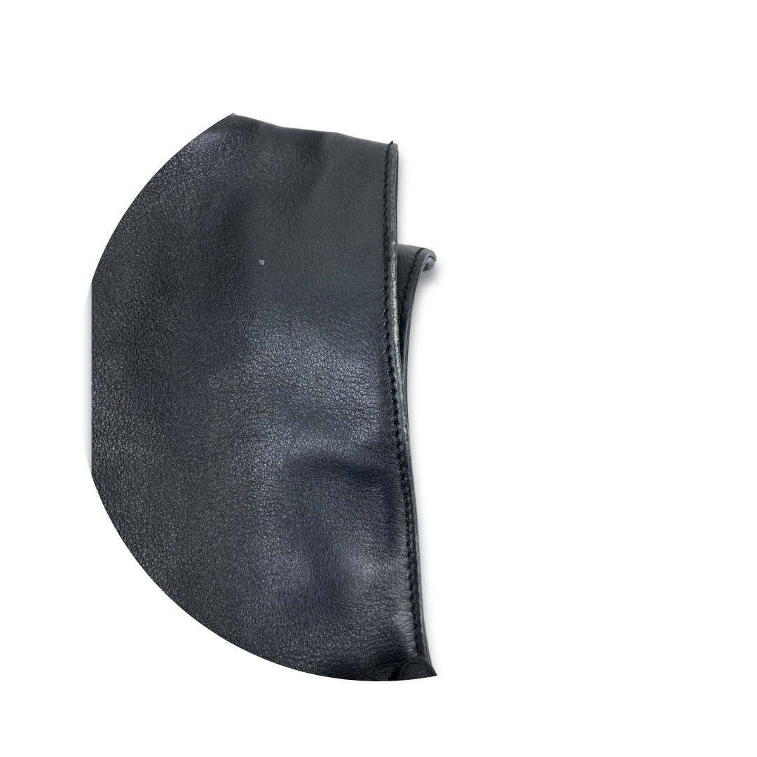 Gucci Black Leather Bamboo Convertible Hobo