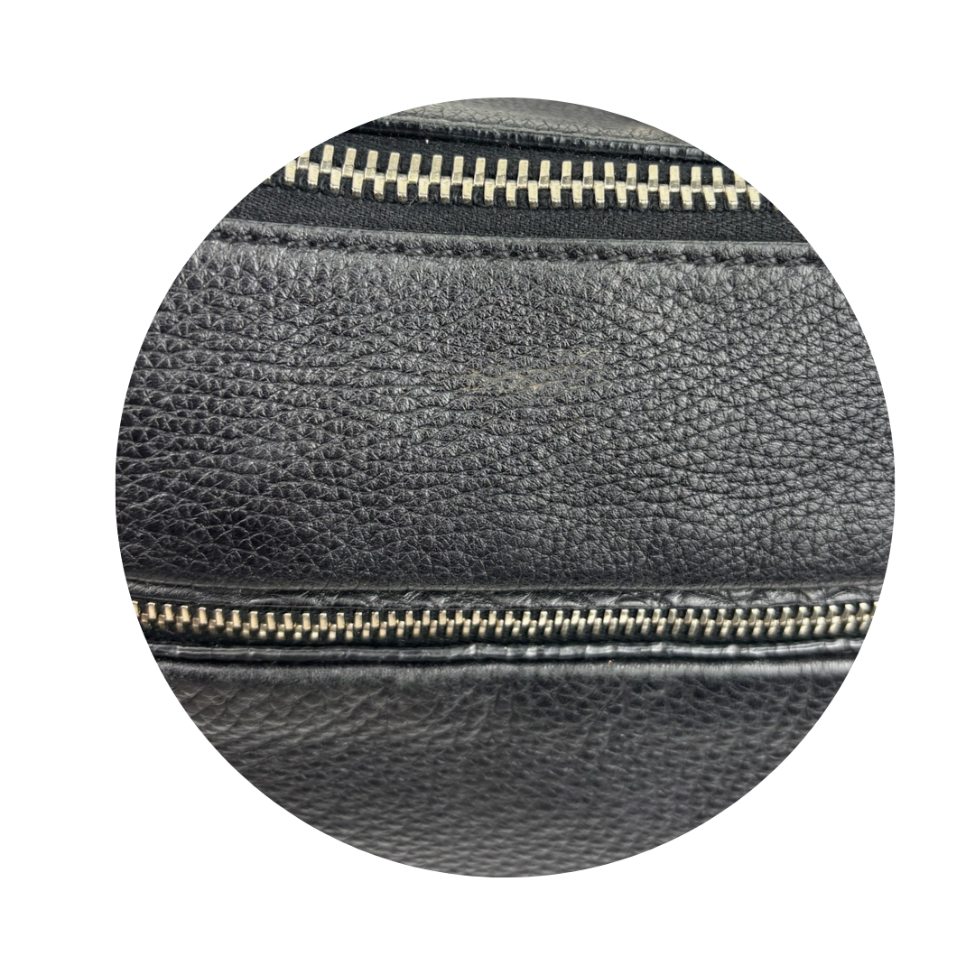 Prada Black Vitello Daino Shoulder Bag