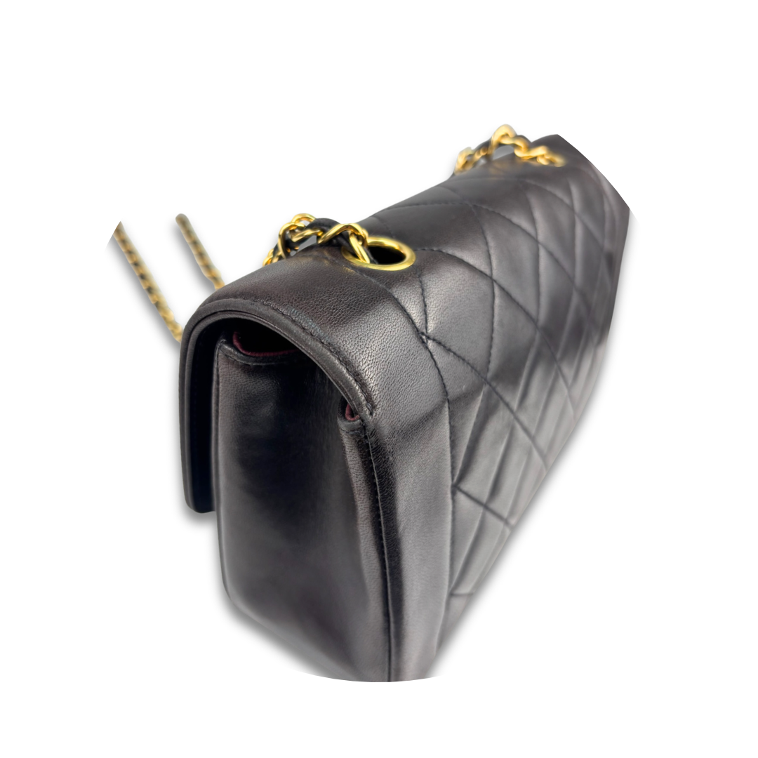 Chanel Brown Lambskin Small Diana Single Flap