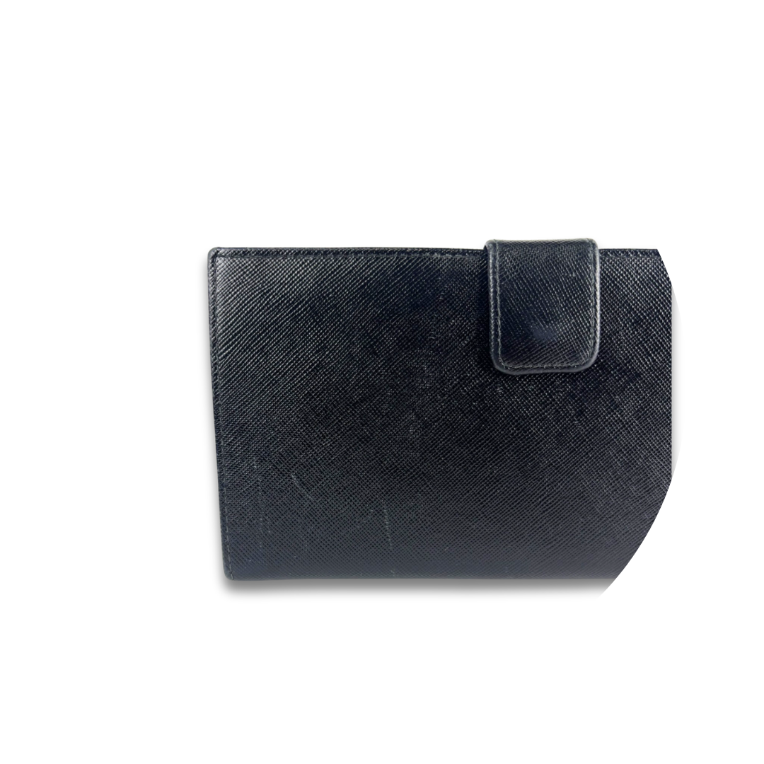 Prada Saffiano Leather Continental Flap Wallet