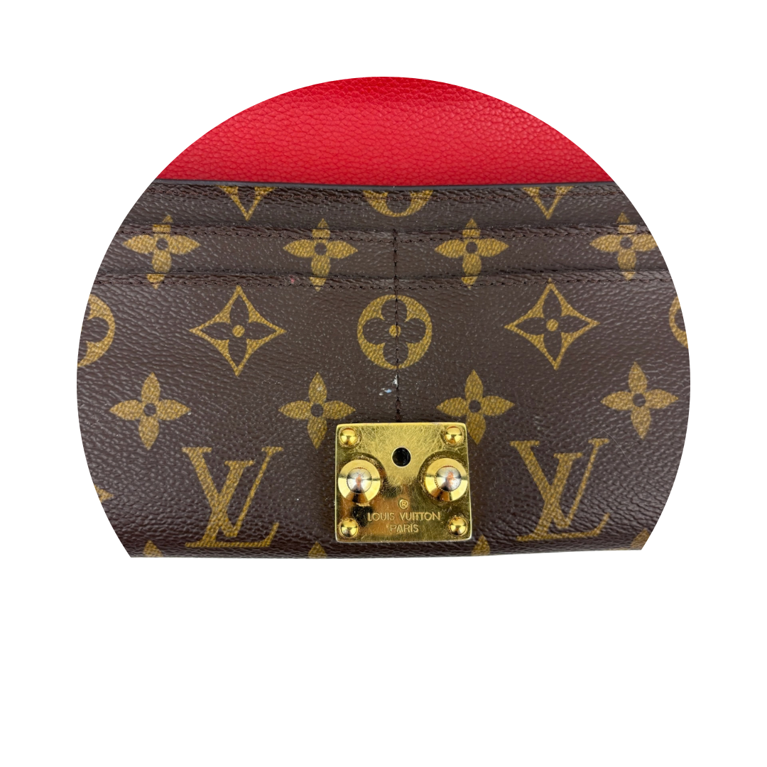 Louis Vuitton Monogram Pallas Wallet Red