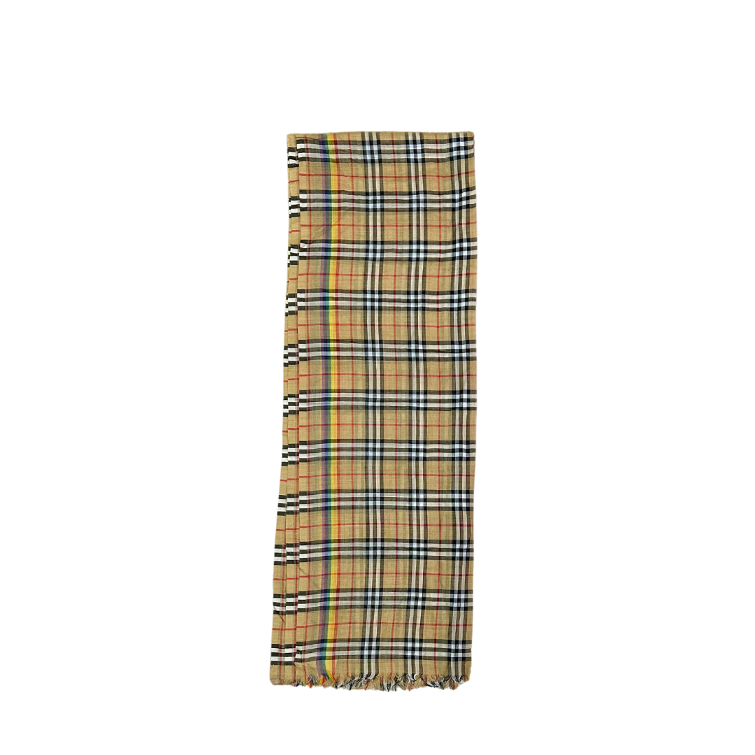 Rainbow top burberry scarf