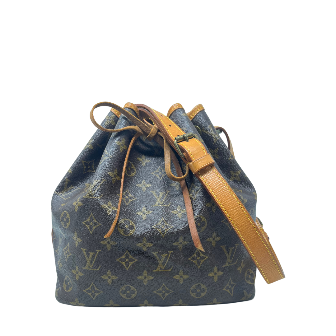 Louis Vuitton Monogram Petit Noe Drawstring Bucket Bag