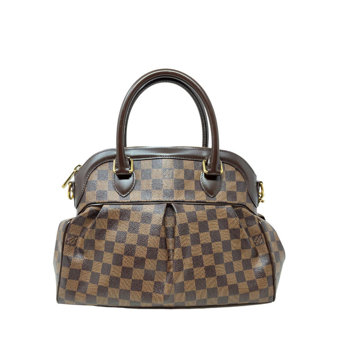 Louis Vuitton Trevi PM Damier Ebene Shoulder Bag Strap Canvas at
