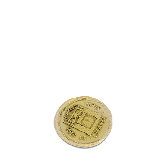 Chanel 31 Rue Cambon Hammered Brooch