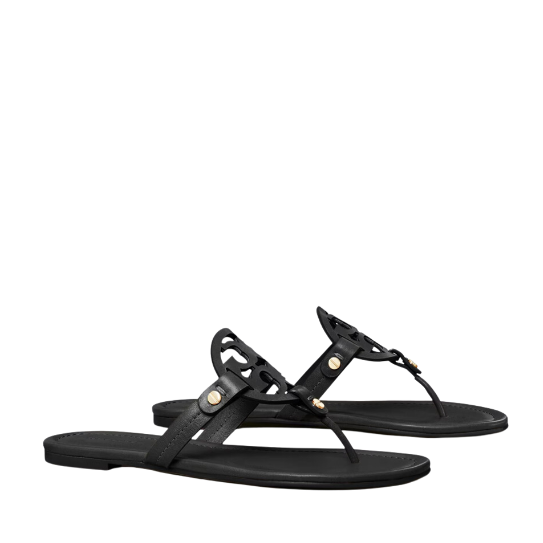 Tory burch sales sandals miller black
