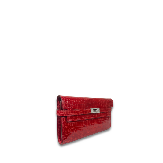 Hermès Diamond Crocodile Porosus Kelly Wallet