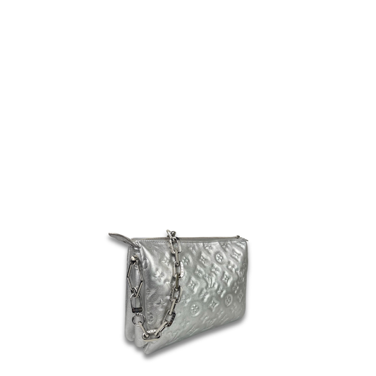 Louis Vuitton Metallic Silver Coussin PM