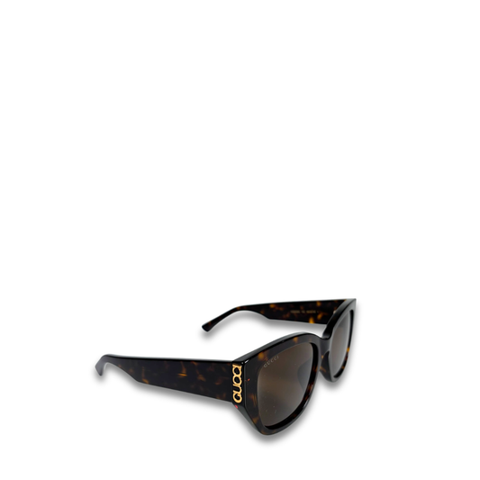 Gucci Square Tortoiseshell Sunglasses