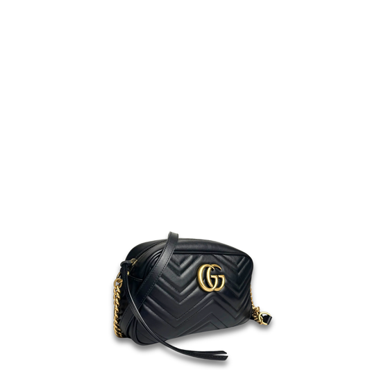 Gucci Black Marmont Small Camera Bag