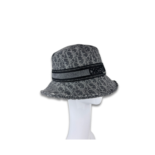 Dior D-Bobby Oblique Small-Brim Bucket Hat