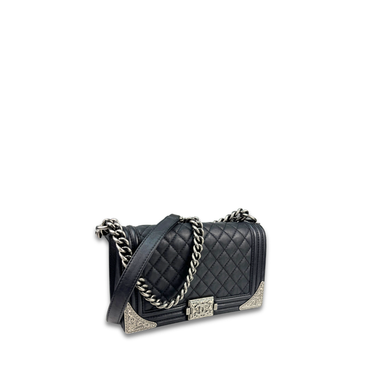 Chanel Medium Black Paris-Dallas Boy Bag