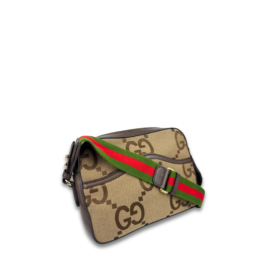 Gucci Jumbo GG Canvas Messenger Bag