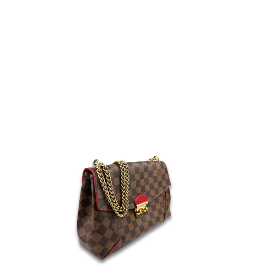 Louis Vuitton Damier Ebene Caissa Chain Clutch
