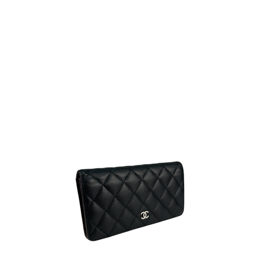 Chanel Classic Black Caviar Bifold Wallet