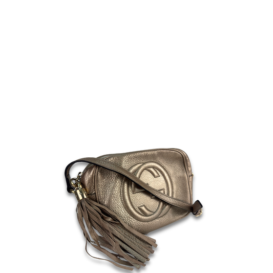 Gucci Metallic Gold Soho Disco Crossbody