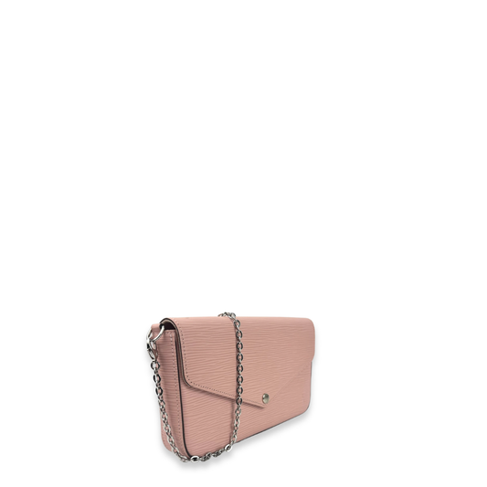 Louis Vuitton Pale Pink Epi Leather Pochette Felicie