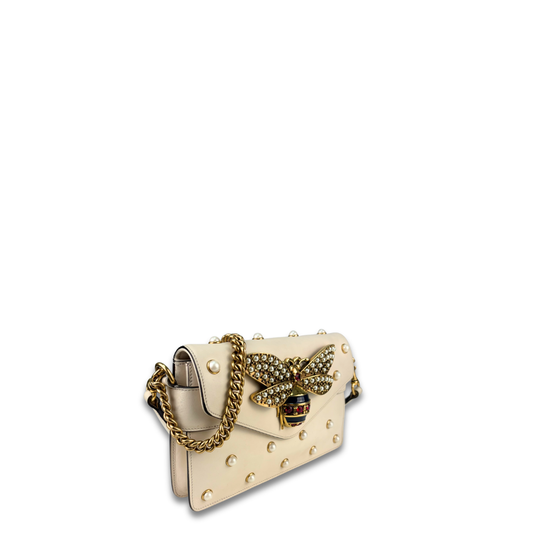 Gucci Pearl Queen Margaret Mini Broadway Bag