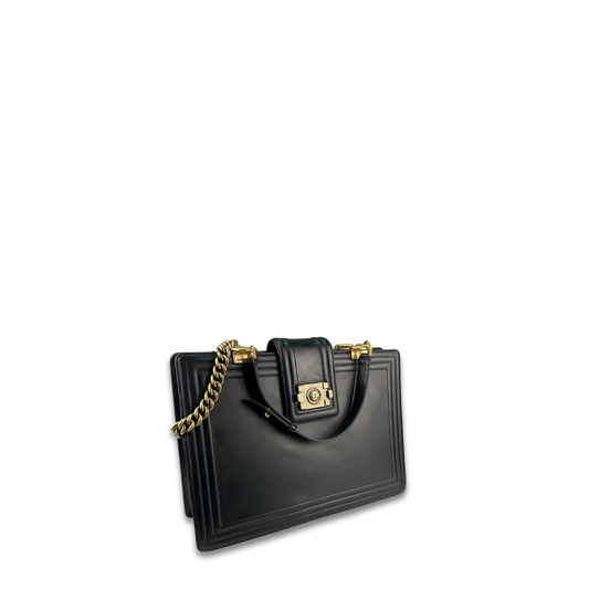 Chanel Black Medium Boy Tote