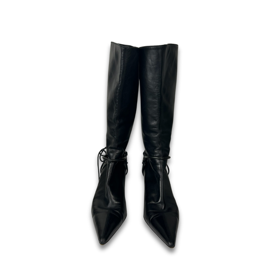 Gucci Horsebit Heeled Boots - Size 10