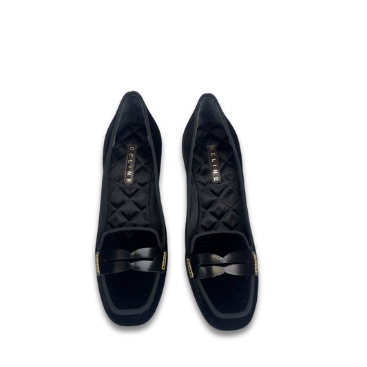 Celine Velvet Loafer Pumps - Size 36