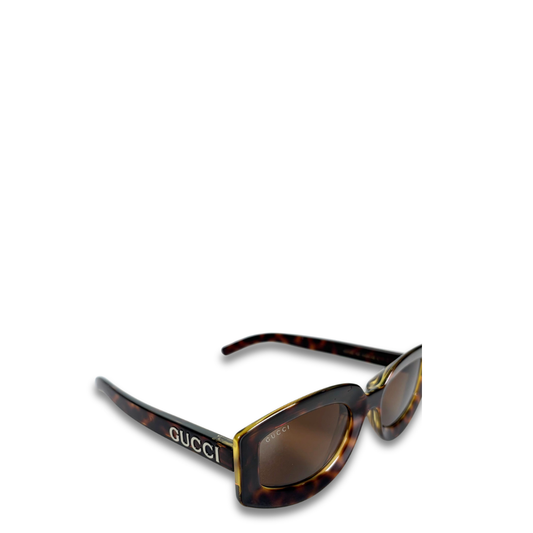 Gucci Squoval Tortoiseshell Sunglasses