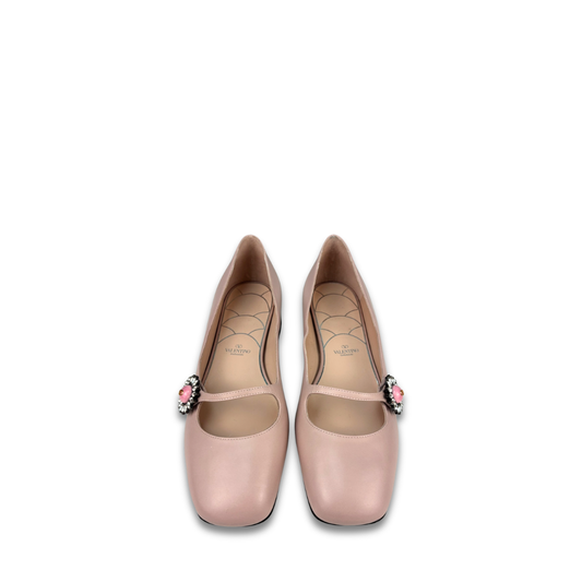 Valentino Pink Mary Janes-Size 39.5