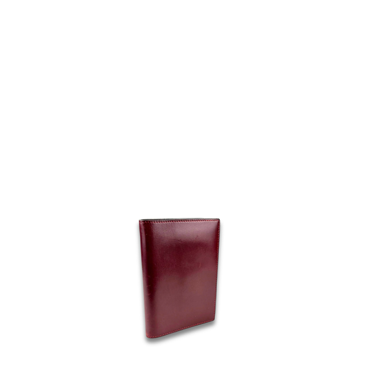 Hermès Burgundy Box Calf Globe Trotter Agenda PM