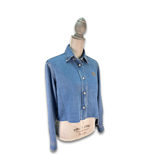 Miu Miu Chambray Top and Shorts Set