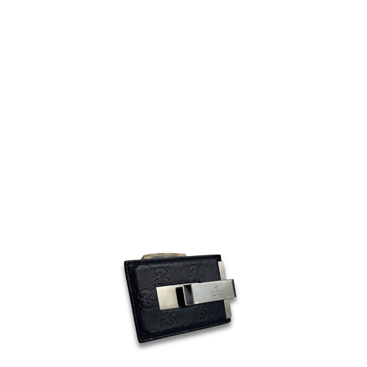Gucci Black Guccissima Money Clip