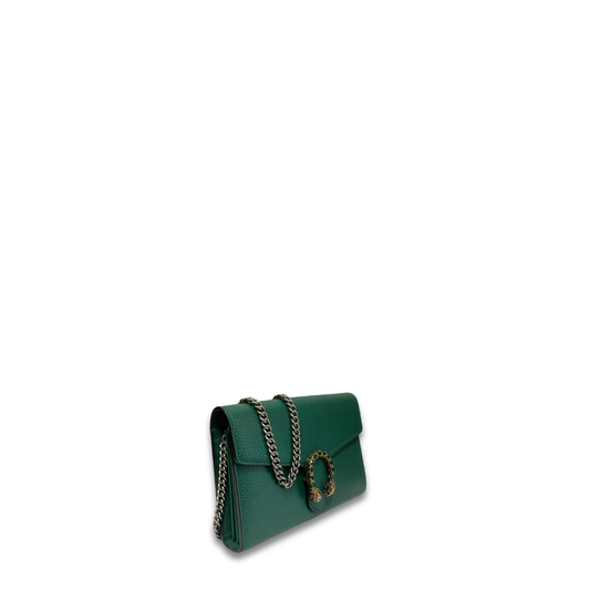 Gucci Green Mini Dionysus Chain Wallet