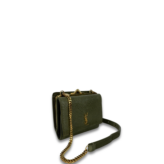 YSL Mini Lizard Belt Wallet