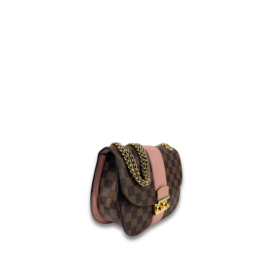 Louis Vuitton Damier Ebene Cuir Taurillon Wight Ballerine