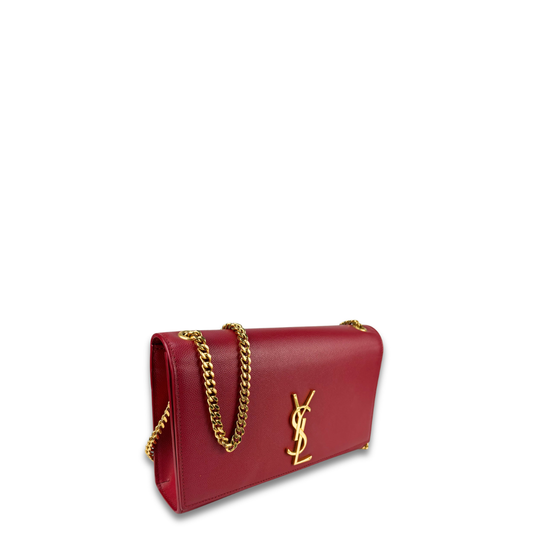 YSL Red Medium Kate Chain Bag