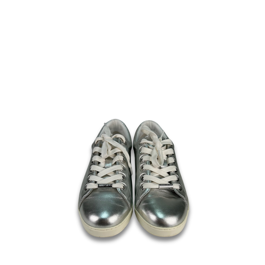 Jimmy Choo Star Silver Low Top Sneakers - Size 36