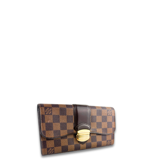 Louis Vuitton Damier Ebene Sistina Wallet