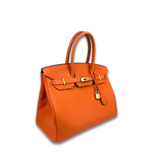 Hermès Togo Birkin 35 Feu Orange