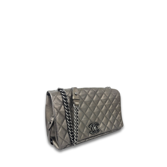 Chanel Metallic Large City Rock Flap Bag