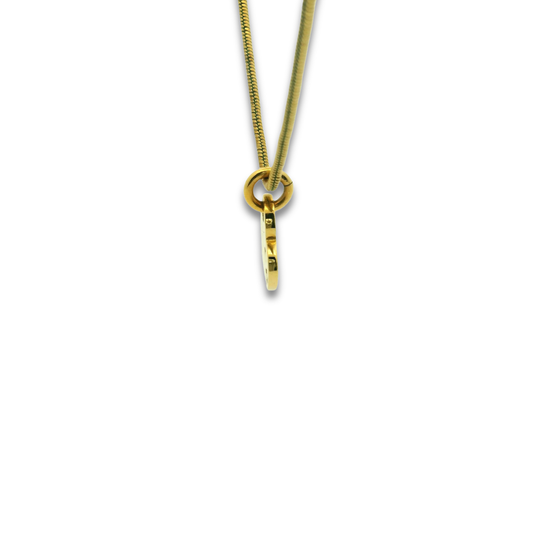 Christian Dior Heart Engraved Pendant Necklace