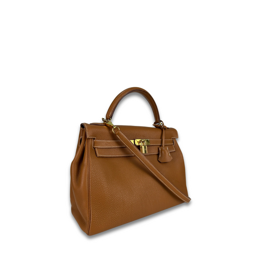 Hermès Togo Retourne Kelly 32 Gold