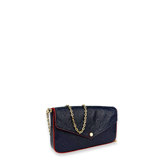Louis Vuitton Navy Blue Empreinte Pochette Felicie