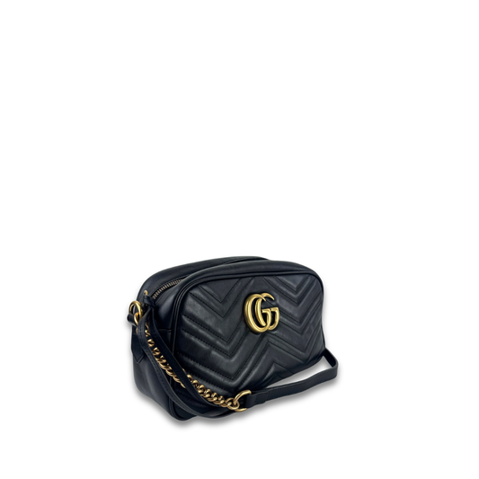 Gucci Black Marmont Camera Bag