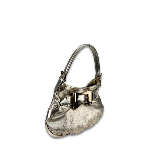 Gucci Gold Guccissima Medium Queen Hobo Bag