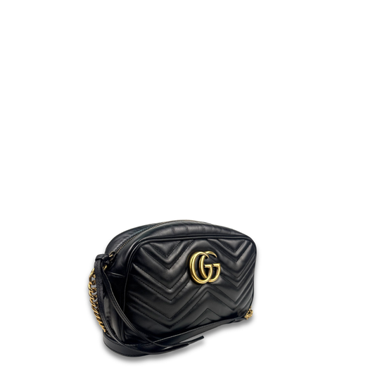 Gucci Black Marmont Camera Bag