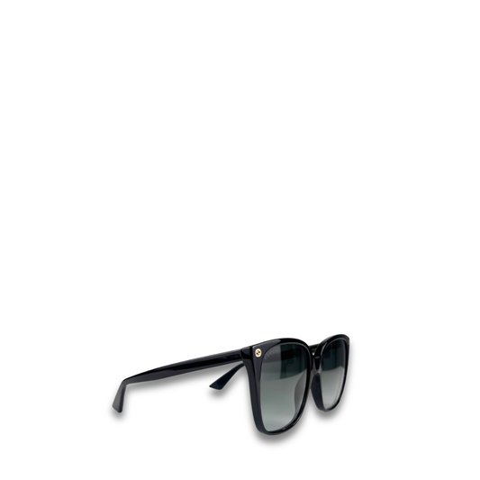 Gucci Black Oversized Gradient Sunglasses