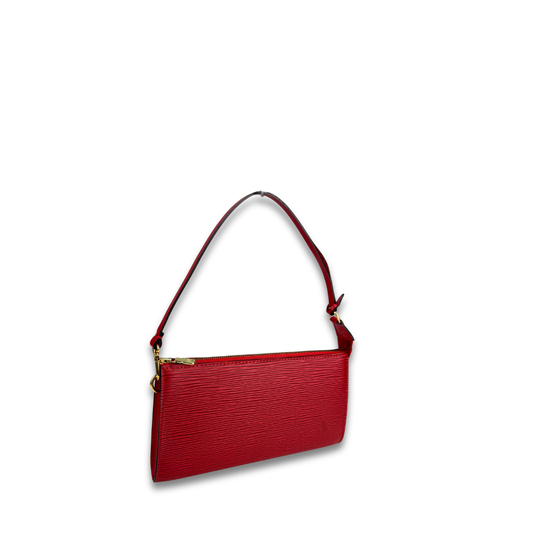 Louis Vuitton Red Epi Leather Pochette Accessoires