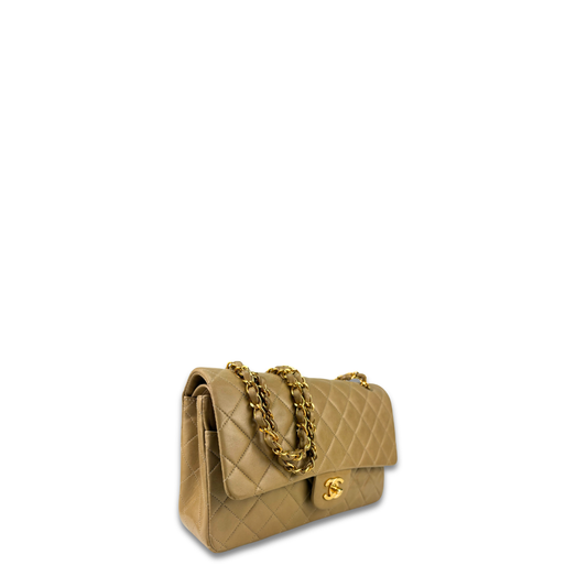 Chanel Classic Khaki Medium Double Flap