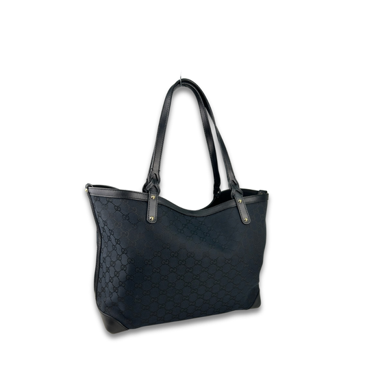 Gucci Black Canvas Craft Tote